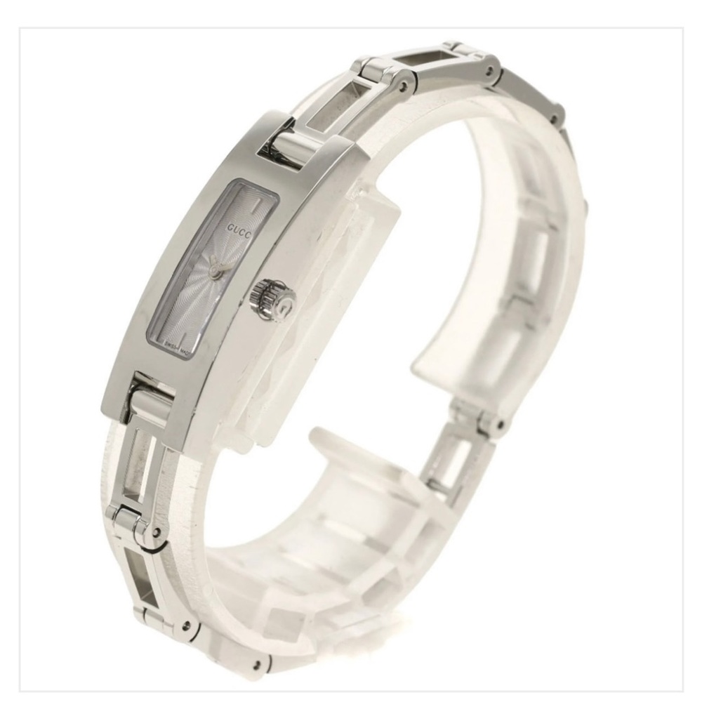 Authentic Gucci 3900l Square Face Watch Stainless… - image 2